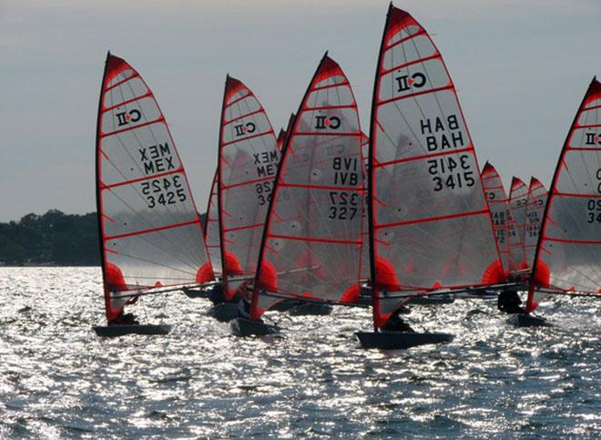 Competitors lining up for the start of race 3 - Byte CII Worlds 2013 © Byte Class http://bytechamps.org/